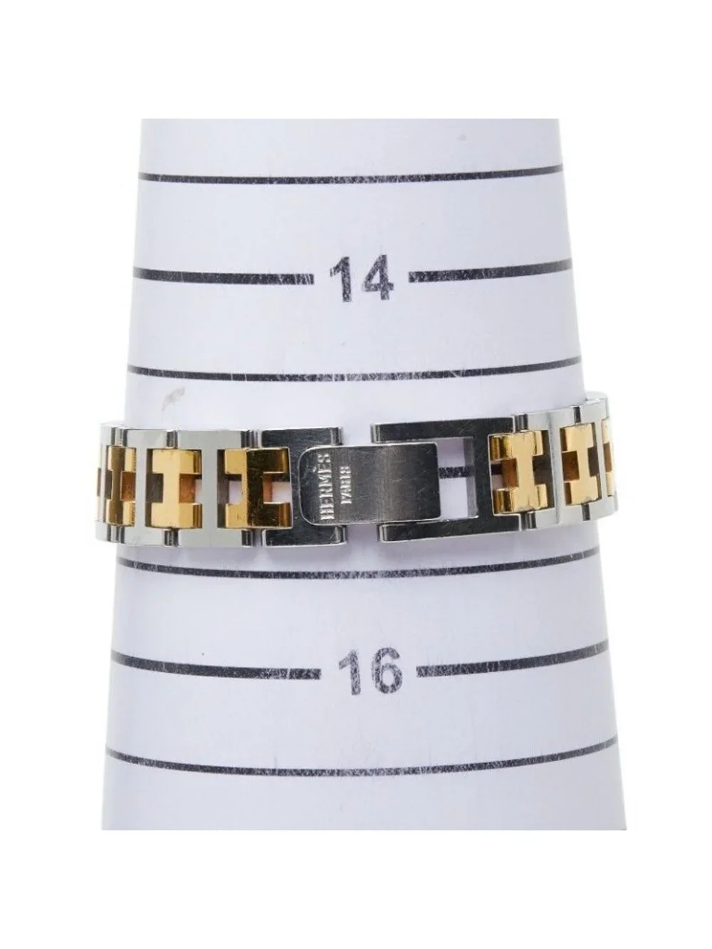 Hermes Clipper Watch White Plated Metal